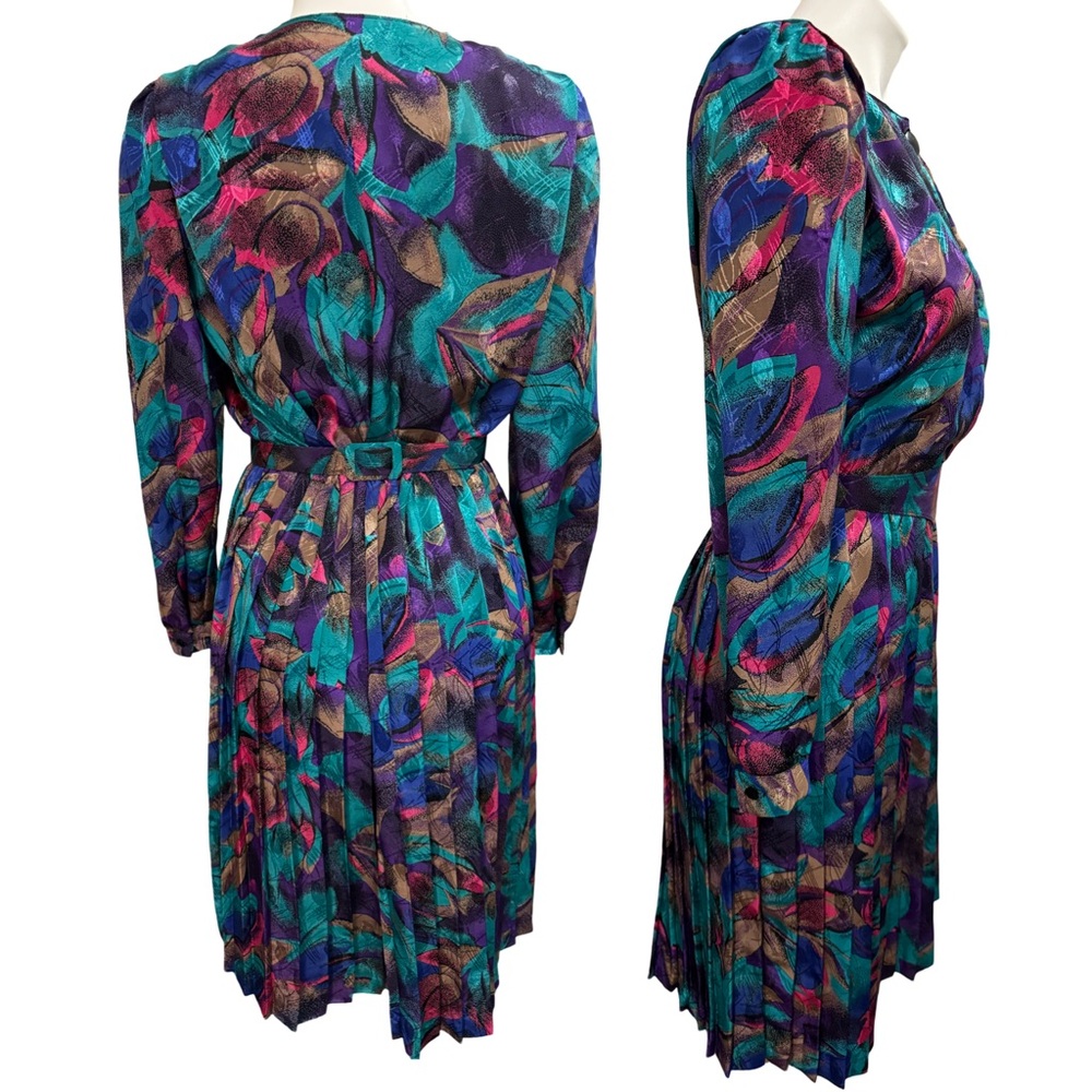 VINTAGE ABSTRACT STATEMENT DRESS - Picture 4 of 6